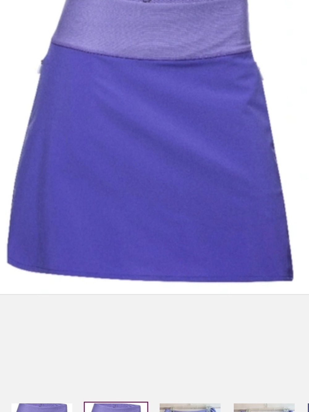 Zero RESTRICTION Purple Active A-Line Skirt WITH SHORTS